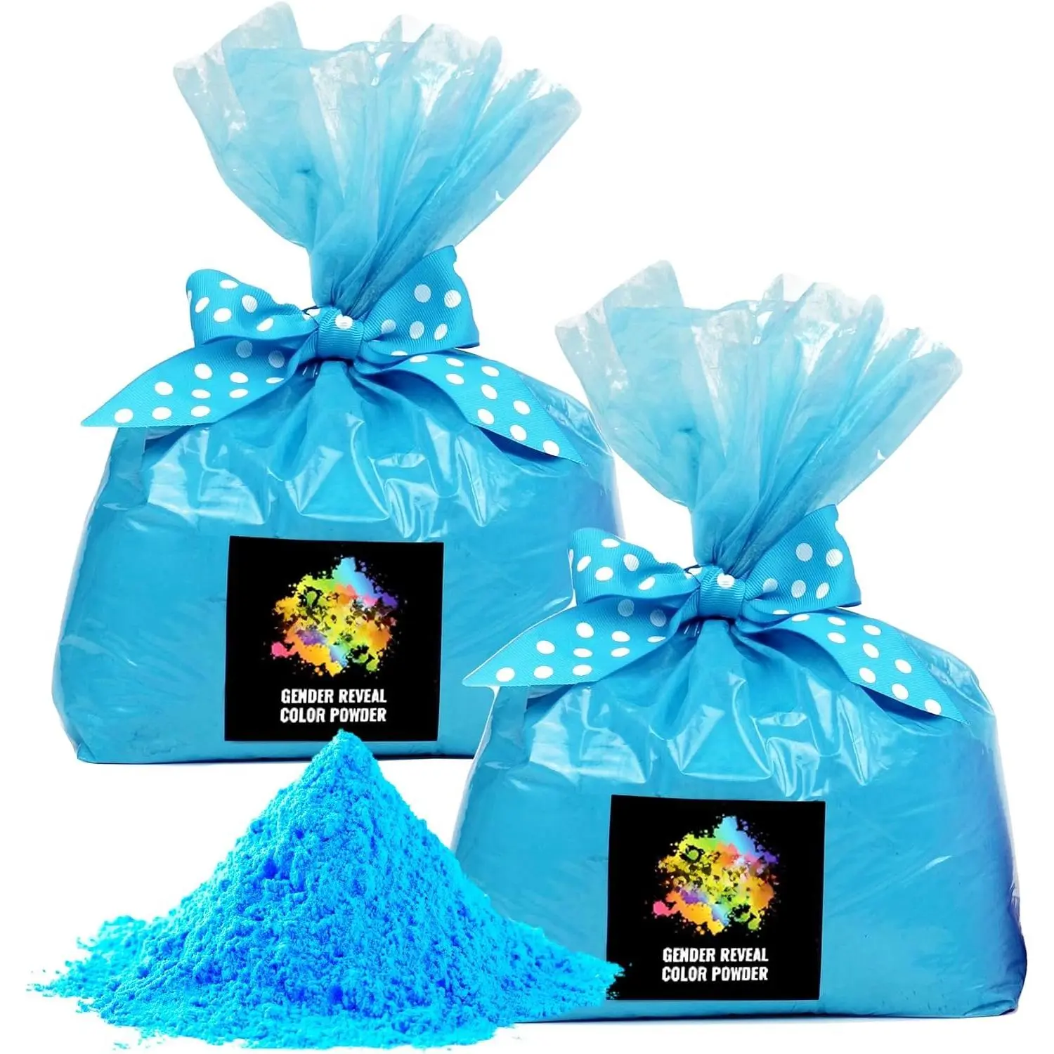 Trend Blue Cornstarch Powder - 10lbs Pack (2 x 5lbs Bags) - For Male Boys - Ideal for Blasters, Baby Shower, Party Use