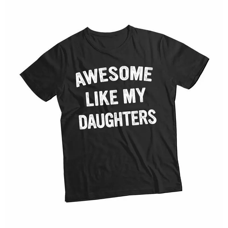 Stylish Casual Short-Sleeve Cotton T-Shirt, Unisex Sports Top Gift for Dad from Daughter, Father’s Day Present