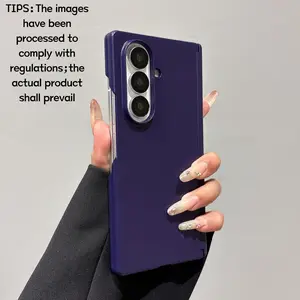 Cloud-feel suede dual-axis phone case, compatible with Samsung Galaxy Z Fold 7/6/5/4, stylish and fresh protective cover, uniquely designed for daily use, protective shell