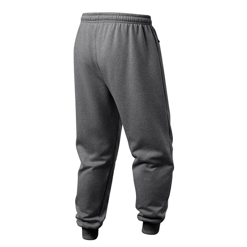 Men's Casual Light Gray Joggers for SpringAutumn & Winter -Sweatpants with ZipperPockets