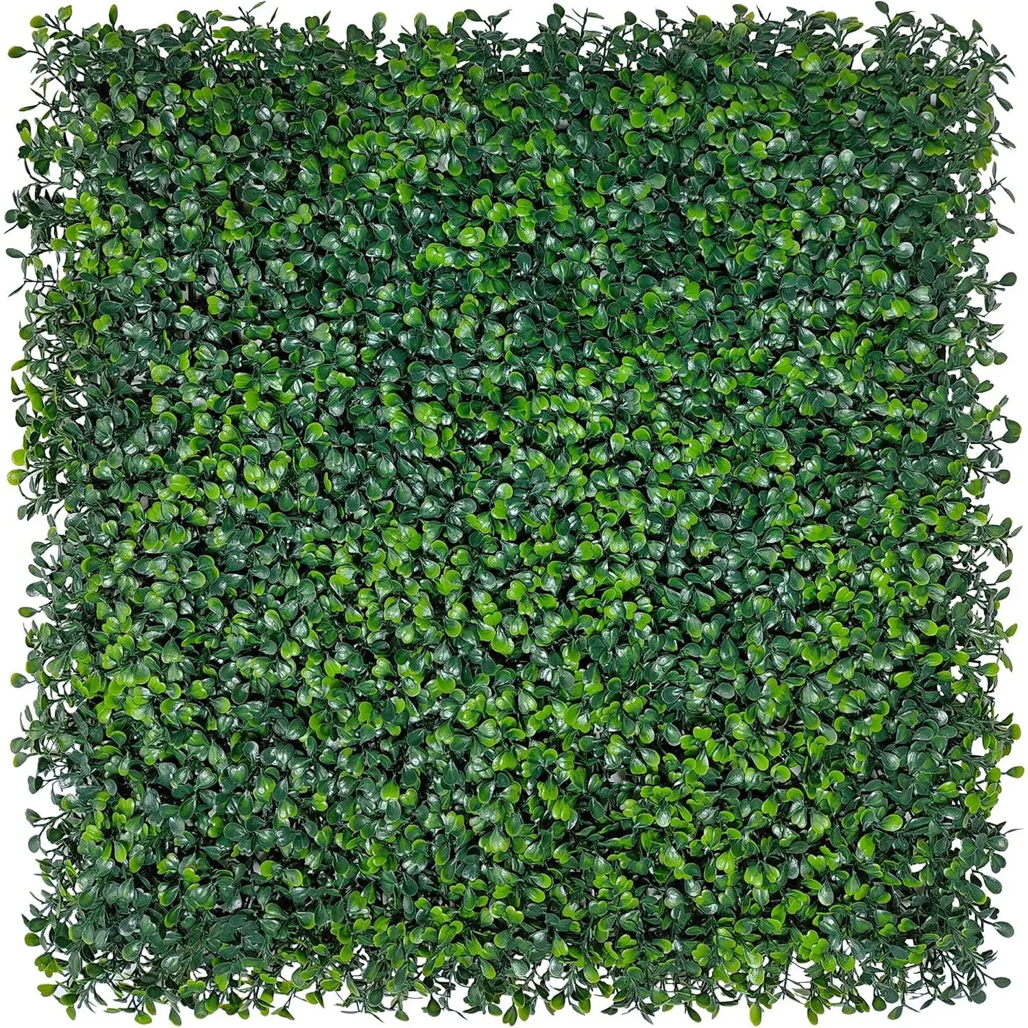 Artificial Grass Wall Backdrop Panels 10x10 Inch 24-Pack (16.8 sqft) | UV-Anti, Faux Boxwood Hedge Fence, 4-Layer Leaves, Garden/Backyard/Balcony  Screen, Indoor Outdoor Wall Decor