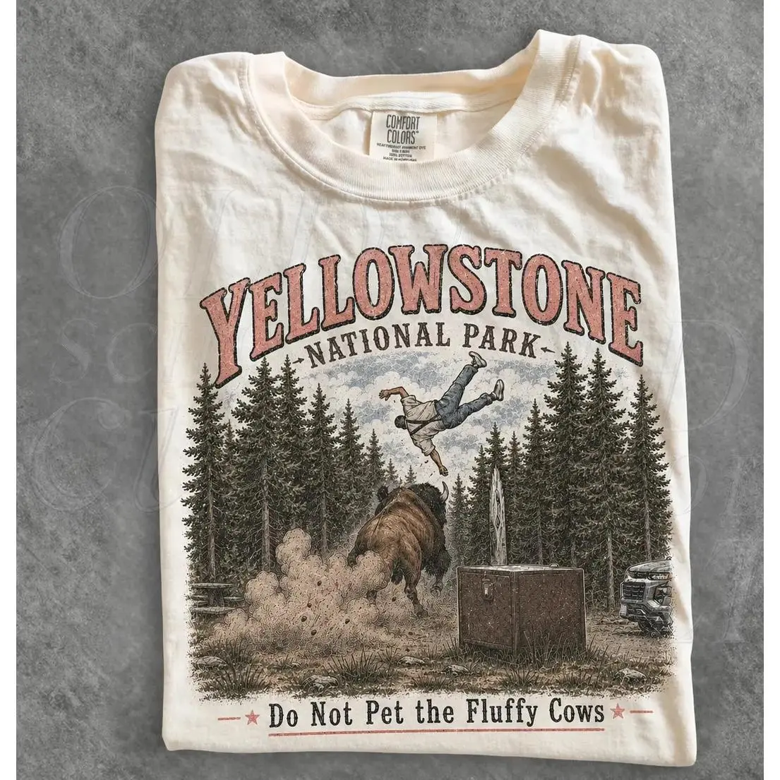 Do Not Pet The Fluffy Cows T-shirt, Yellowstone National Park Shirt, Family Trip Outfit, Matching Camp Tees, Vacation Gifts