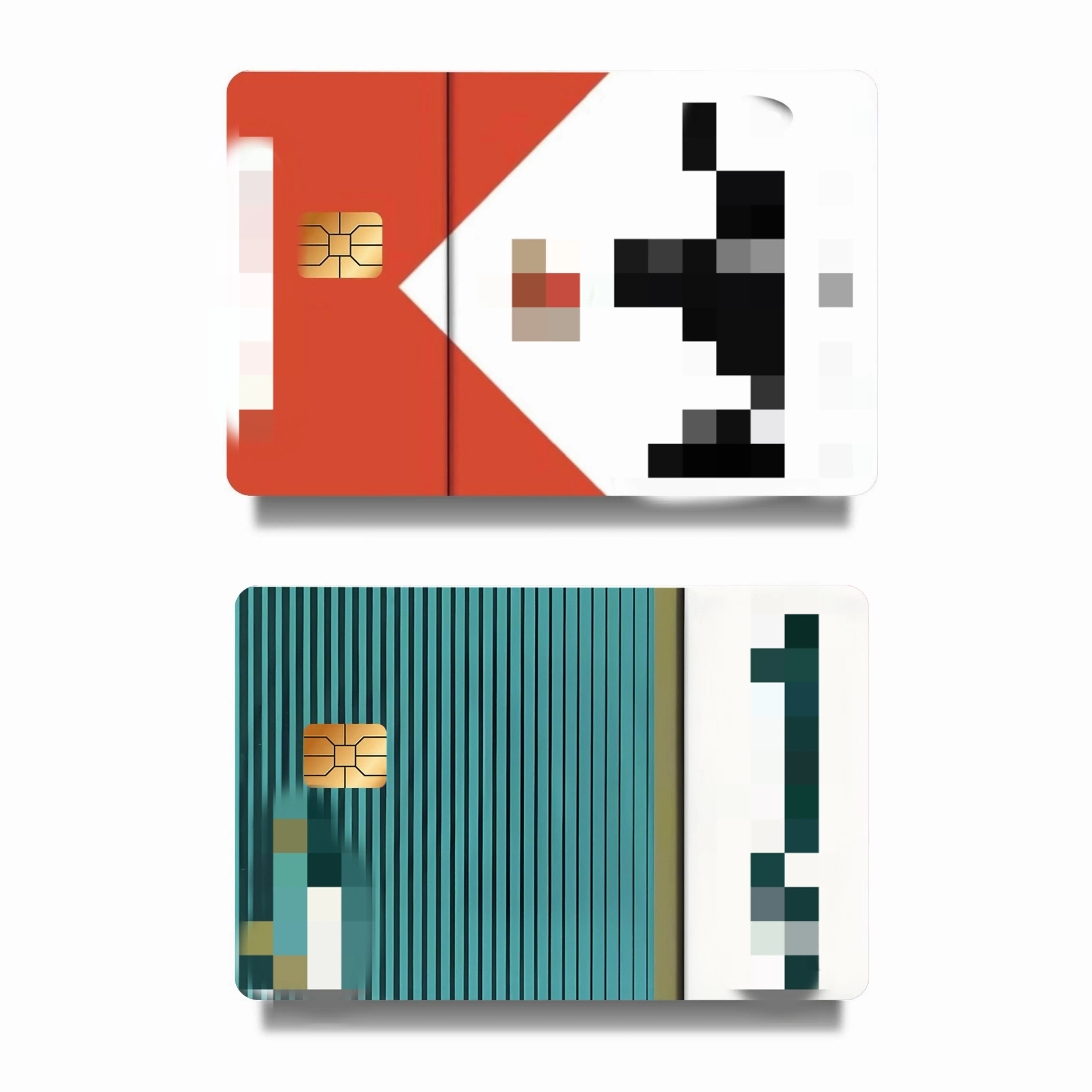 Vintage Style Card Skin Sticker – Slim Waterproof Scratch-Resistant Bank Card Wrap, Easy Apply & Remove
