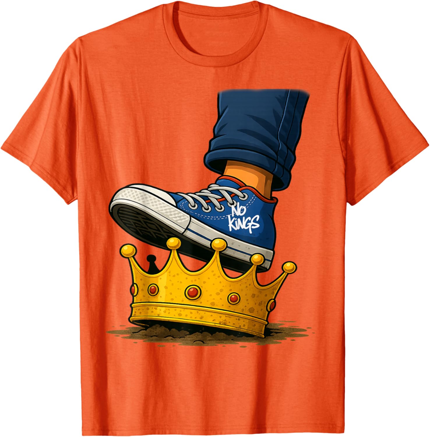 No Kings Shoe On Crown T-Shirt