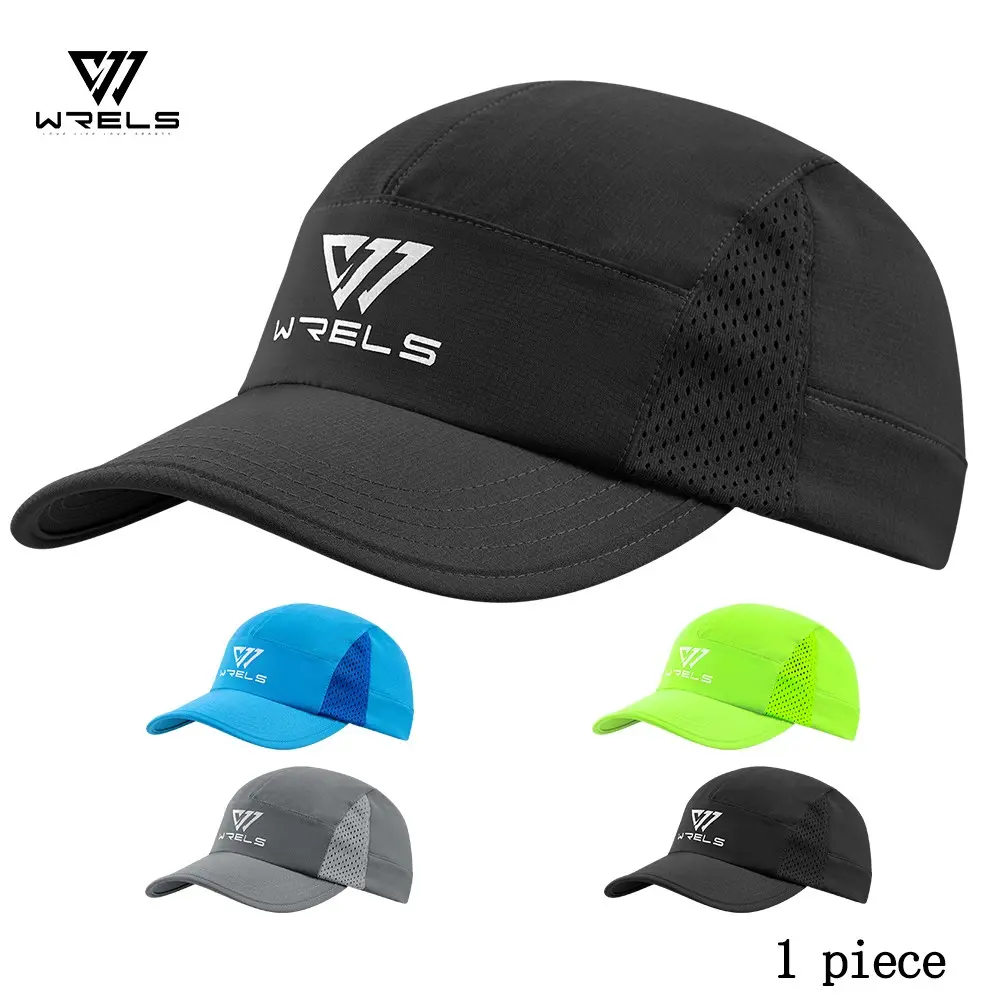 Wrels Running Quick-Dry Sun Protection Hat, Full Crown Racing Cap, Outdoor Sports Shade Hat, Unisex Breathable Baseball Cap