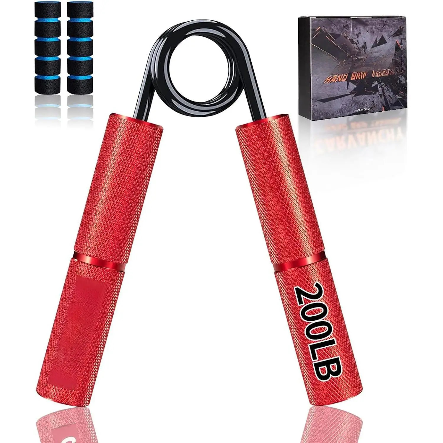 Grip Strength Trainer Set, 6 Pack, 50-350LB, Wrist Forearm Strengthener, Metal No Slip, Hand Grip Gripper Strengthener for Strength  and Exercise, Hand Workout Squeezer Grip Strength