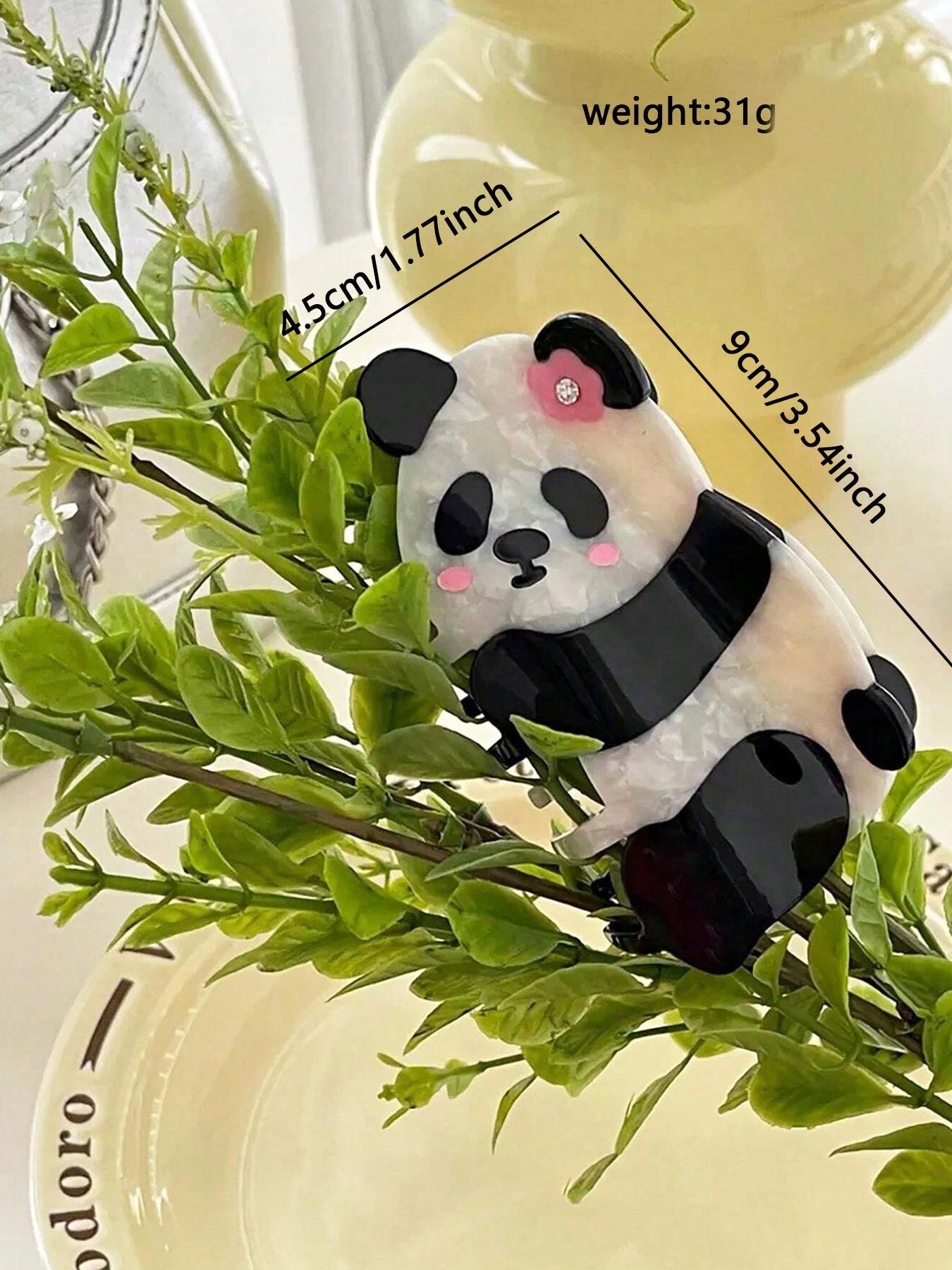 Cute Panda Design Hair Claw, Fashionable Hair Accessories for Women & Girls, Casual Versatile Hair Accessories for Daily Wear, Clip In Claw