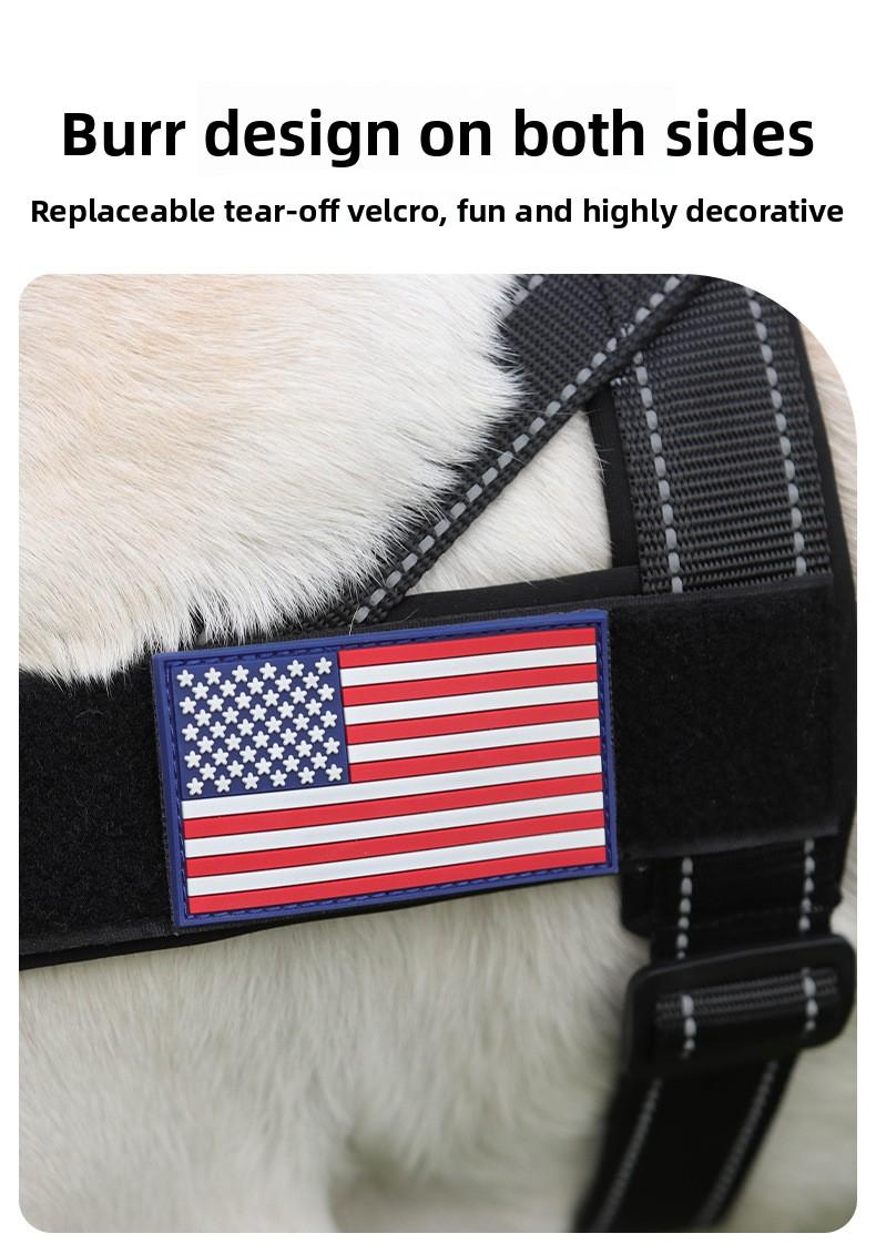 No-Pull Saddle Dog Harness Lightweight T-Shape Tactical Vest for Large Medium Dogs Heavy Duty Reflective Easy On/Off Escape Proof Training Walking Multiple Colors