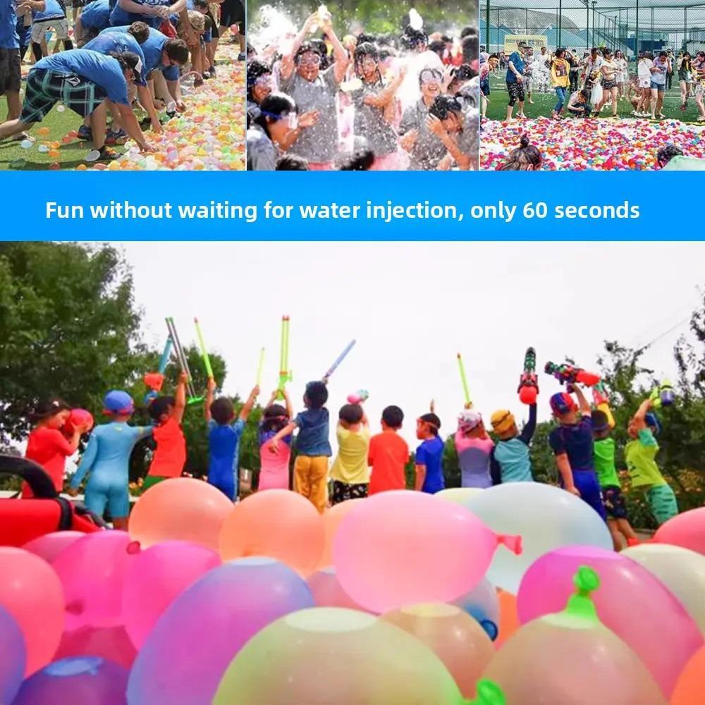 111 PCS Automatic water-filling balloons for water fights, a summer children's toy that quickly fills up for water festivals and is popular on Douyin (TikTok) for outdoor use.