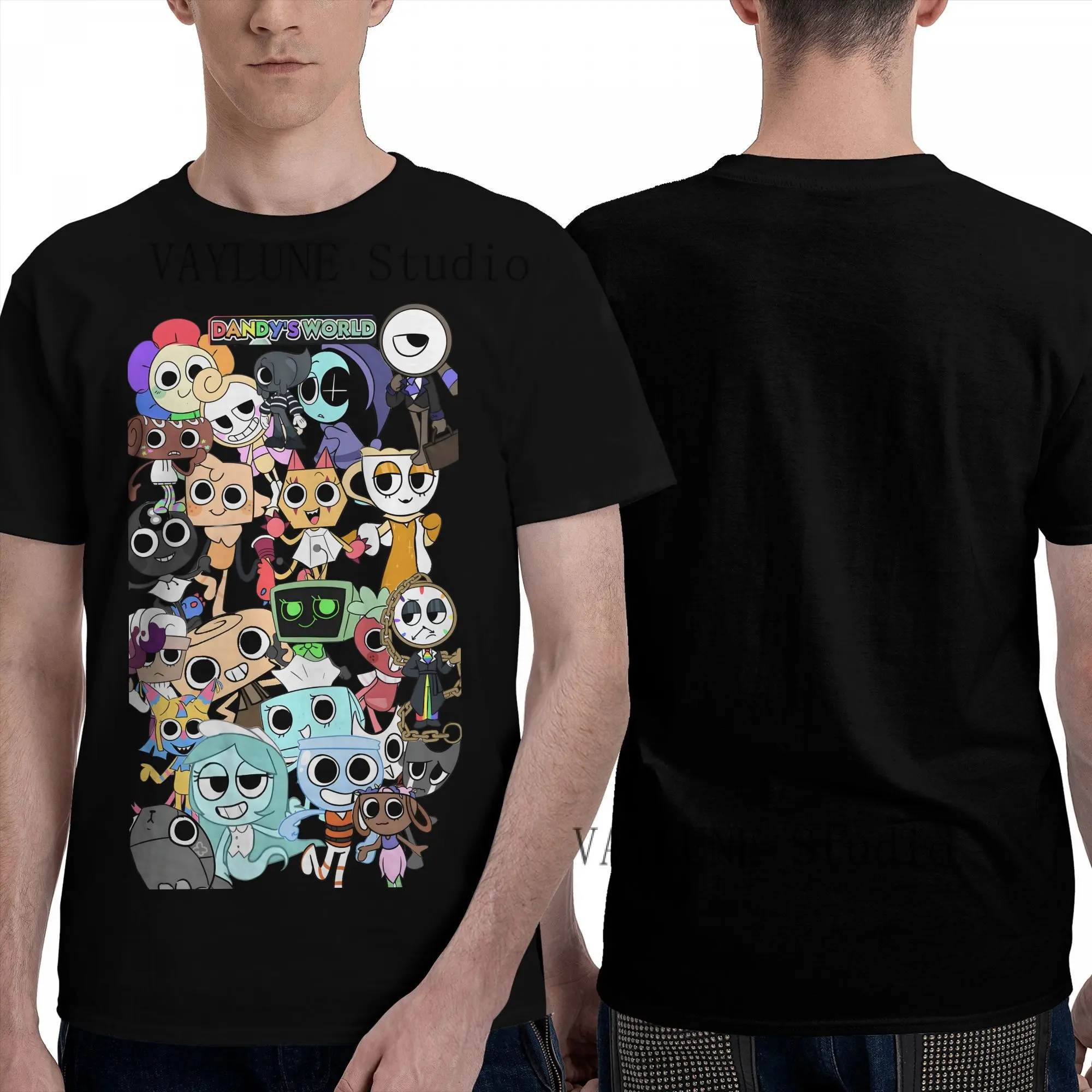 Dandy's World Unisex Soft Casual Classic Sports Tshirt - 22 Short Sleeve Basic Tee, Breathable Lightweight Fabric, Loose Fit, Layering Essential for Jogger, Football Streetwear Summer Top (Pairs with Pants)