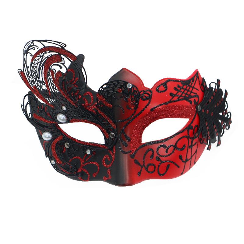 Women’s Rhinestone Venetian Half Face , Luxury Masquerade Eye  for Carnival, Party & Club Night domino
