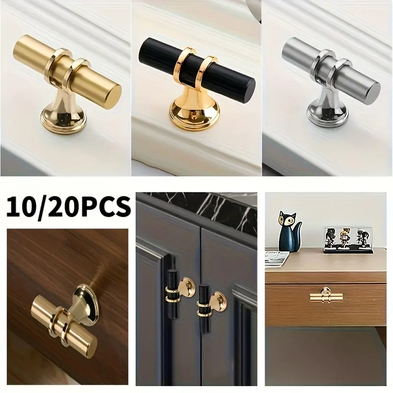 10/20 pack wardrobe door handles, cabinet handles, drawer small handles, modern minimalist light luxury style, easy to install, screws, Knob