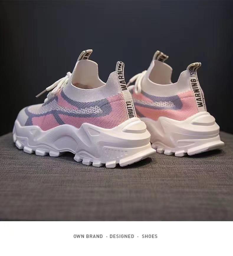 New fashion women's sports shoes, running shoes, lightweight casual shoes, non-slip soft-soled single shoes