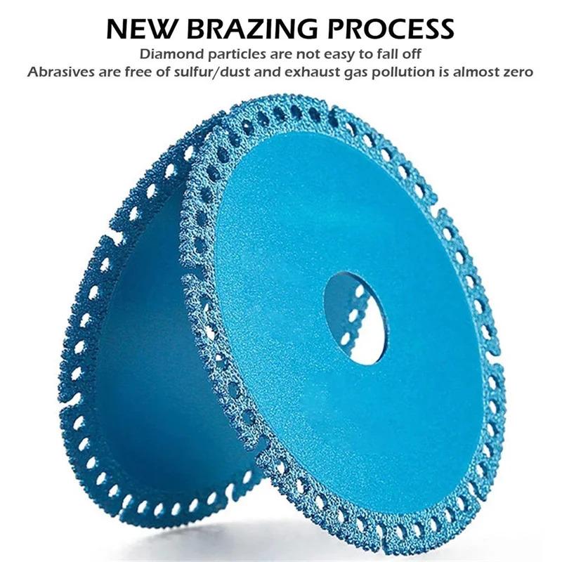 Size:(3,5,10,20pcs)Brazed Diamond Saw Blade Ultra Thin Saw Blade Ceramic Tile Glass Cutting Disc Indestructible Cutting Discs Angle Grinder Tool