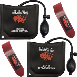The   Commercial Grade Air Wedge Bag 2.0 Pump Professional Leveling Kit & Alignment Tool Shim Bag in the Popular Medium Size (2 Pack).