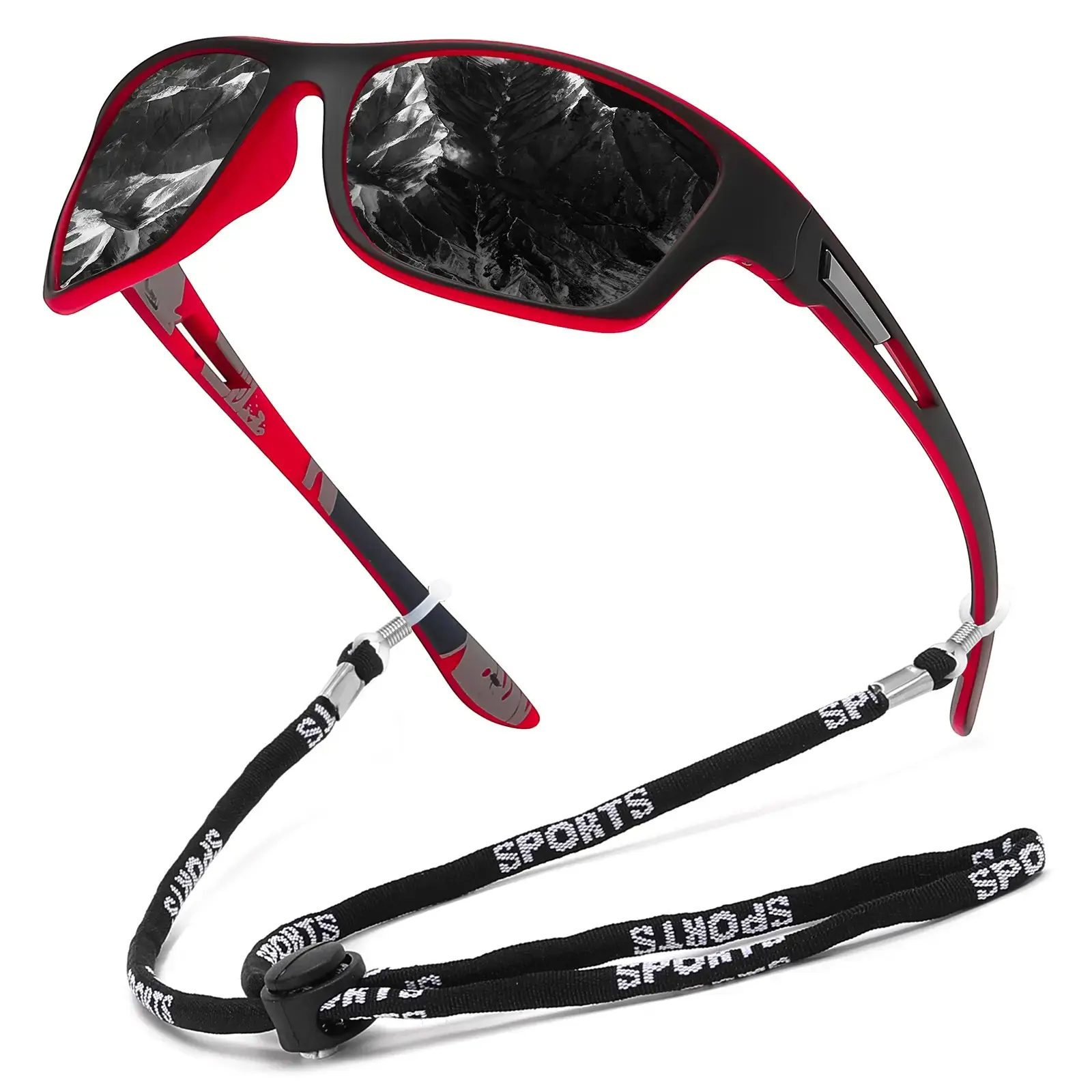 Unisex Polarized Outdoor Sports Sunglasses, UV400 UV Protection Lens, Lightweight PA Frame, Anti-Glare Non-Prescription Eyewear for Driving, Fishing