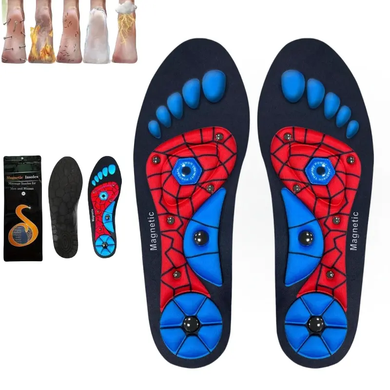 Acupressure Insoles, Magnetic Acupressure Insoles for Women Men, Get Relief for Painful Feet, Orthopedic Insoles for Women and Men Relieve Tired