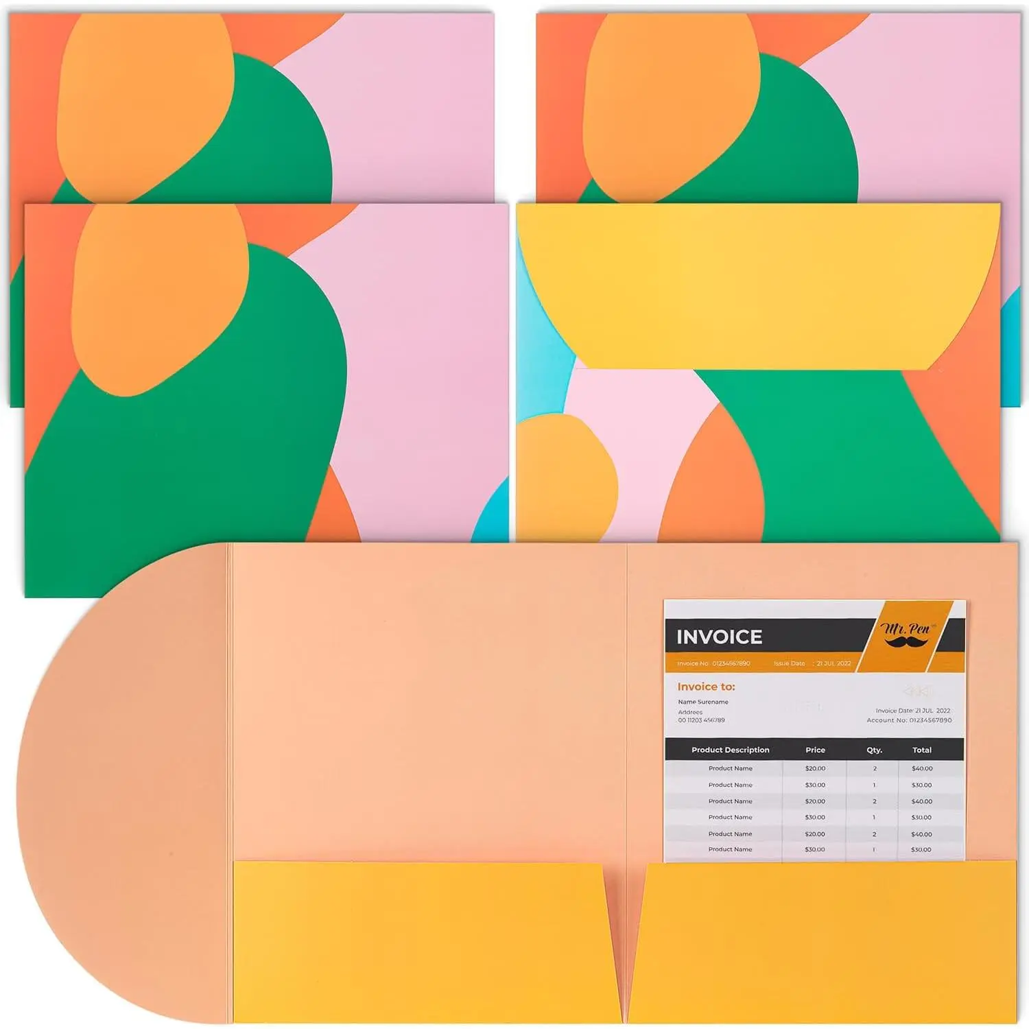 - Cute Paper Folders with Pockets, 5 count, Artwork Design | 2 Pocket Folder, Two Pocket Folder, Cute Folders with Pockets, Cute Folder, Pretty Folders with Pockets