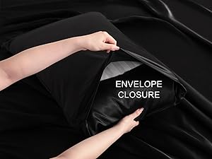 Silk Queen Sheet Set, 4-Piece Luxury and Soft Bedding Set Cooling Sheets for Hair and Skin, Includes 2 Pillowcases, 1 Flat Sheet, 1 Fitted Sheet with Deep, Pink