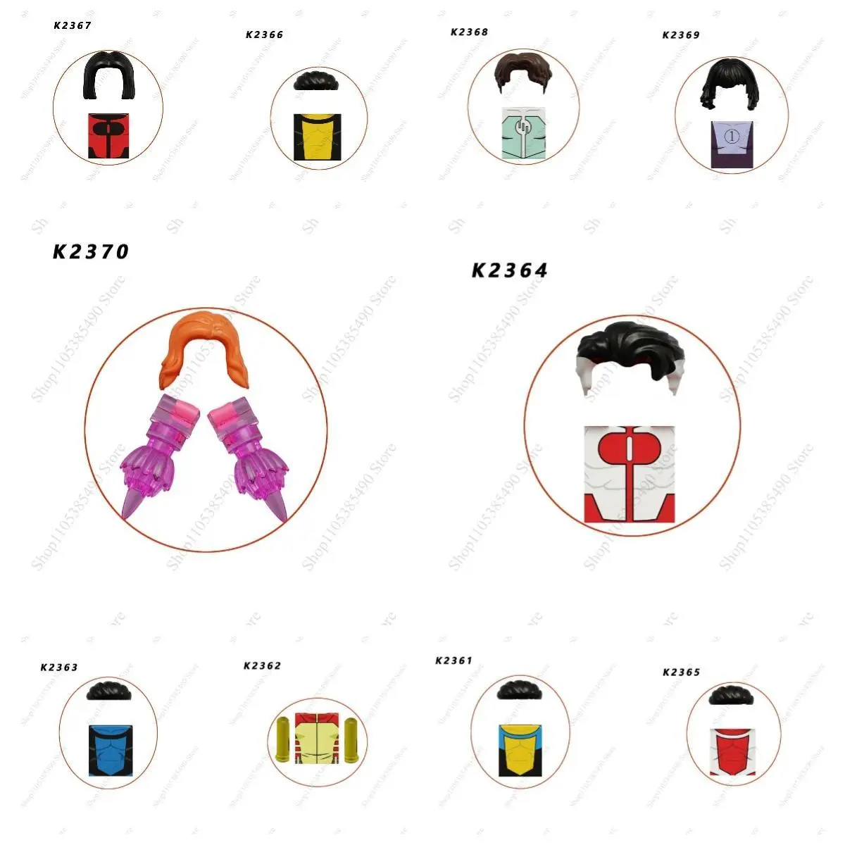 KDL857 K2366 K2368 K2370 Movie Characters Mini Assembly Action Assembly Toys Children's Puzzle Toys Building Blocks Gifts