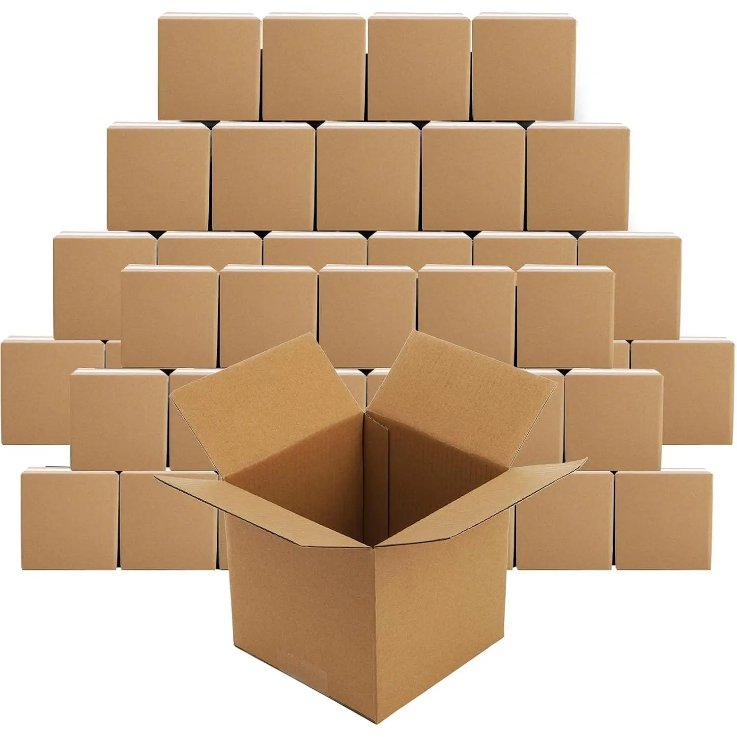 30-Pack Small Cube-Shape Shipping Boxes (5x5x5 in) - Corrugated Cardboard Storage Boxes for Furniture/Indoor Furniture/Coat Rack Packing, Small Business Use, Storage Box