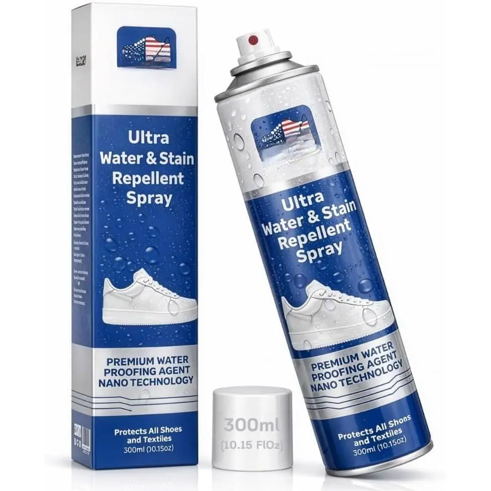 Shoe Protector , Suede Protector , Aerosol Water Repellent, Rain and Stain  Nano Protection for Sneaker, Leather, Nubuck, Suede, Canvas, Textiles, Bags 10.15FlOz