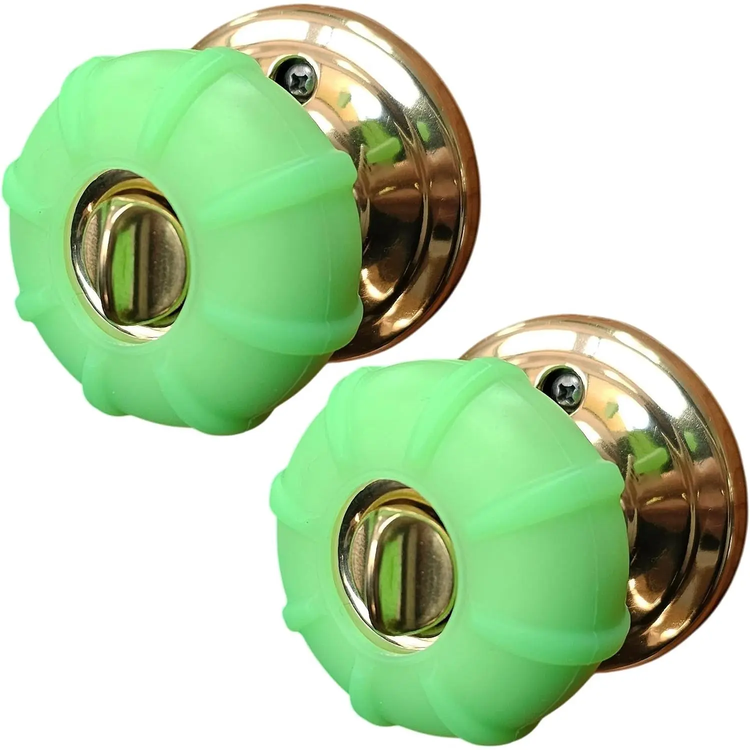 | 2 Pack Upgraded  Design Door Knob  Grips, Non-Slip,  and Senior Living ,  Size (Green)