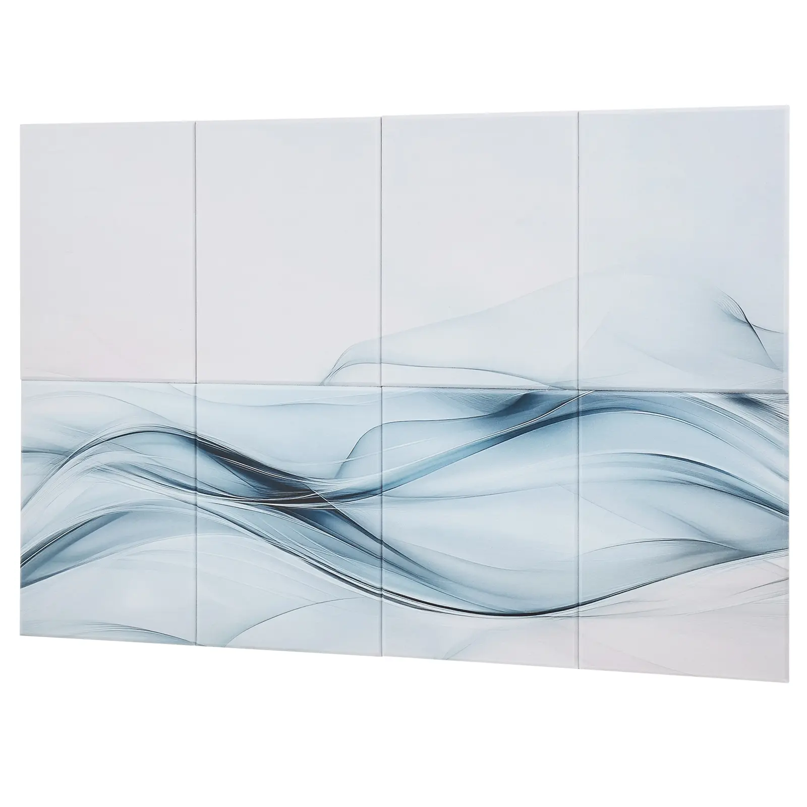8 Pack Art Acoustic Panels, Polyester Fiber Construction, Self-Adhesive Design, Reliable to Use, Flexible Use