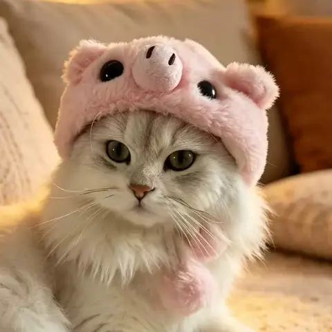 Cute Cat Hats, Pet Costumes for Cats & Small Dogs, Party Outfit Accessories Headwear for Kittens & Puppies