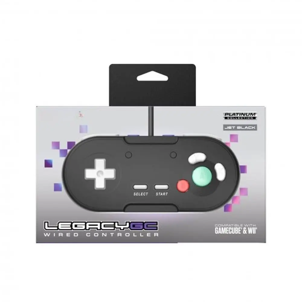 GC Wired Controller for  GameCube & Wii - (Black)