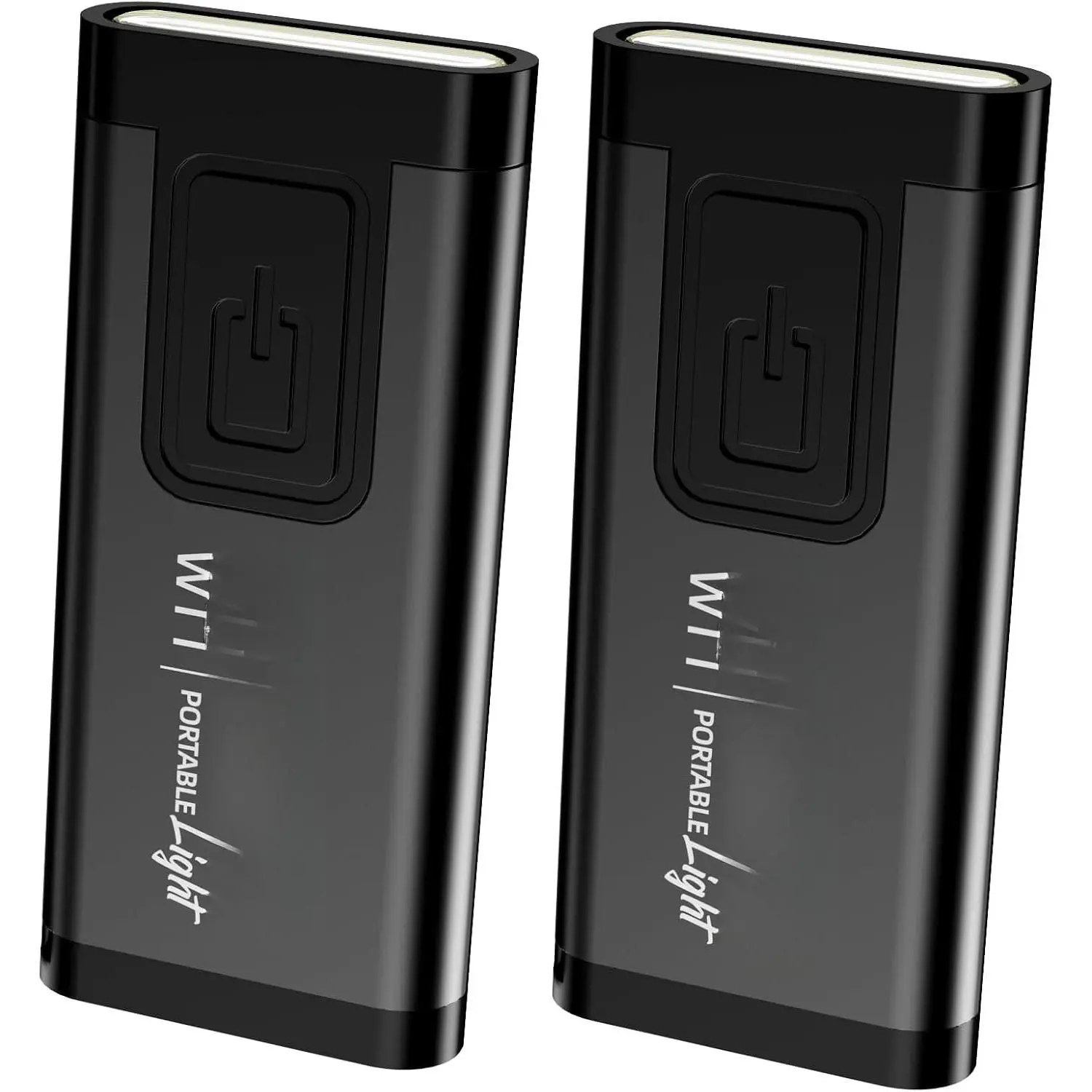 Flashlight with Personal Safety , 200LM Mini EDC Light, USB-C Rechargeable  Siren for Women & Night Safety (2pack,Black*2)