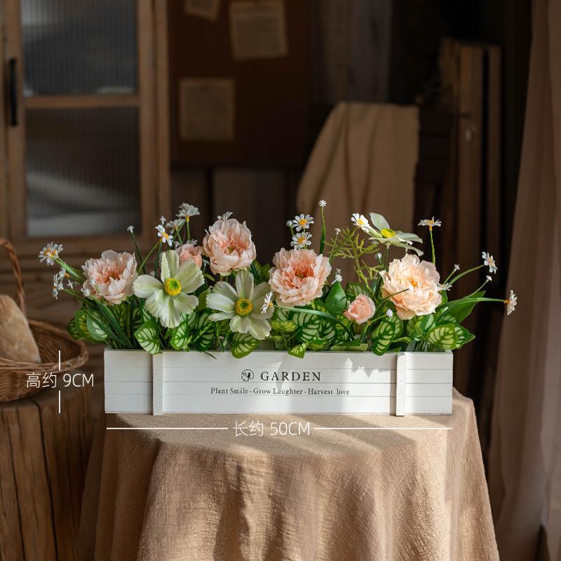 Fence Greenery with Flower Planter, Window Sill & Corner Decorative Privacy Screen Pot garden roses White Babys Breath Bouquet