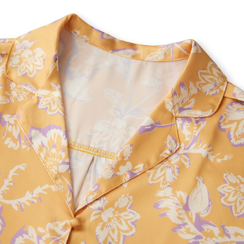 Women's Fall Loungewear Set Stripe/Plaid/Stripe Print Long Sleeve Lapel Button Tops Long Pants Fall Sleepwear Women's Fall Loungewear Set Stripe/Plaid/Stripe Print Long Sleeve Lapel Button Tops Long Pants Fall Sleepwear