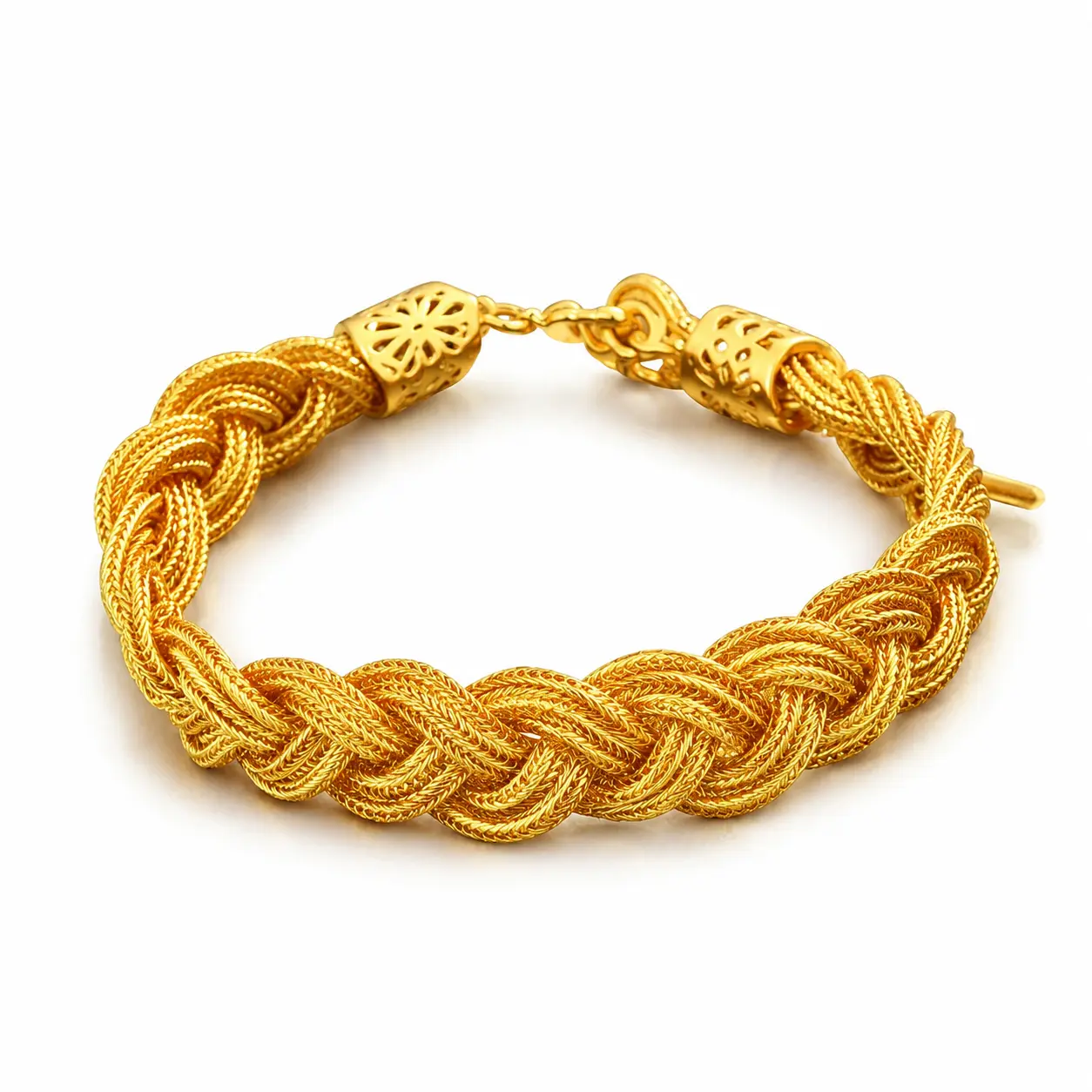 Elegant Woven Chain Bracelet Classic Braided Design Comfortable Adjustable Wrist Accessory for Women Men Office Party Wedding Occasion Gift