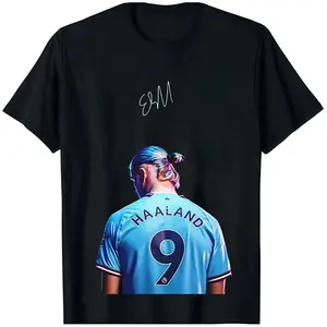 🏆 ⚽ 🔥 Haaland  Vibrant Striker Design Apparel Tee