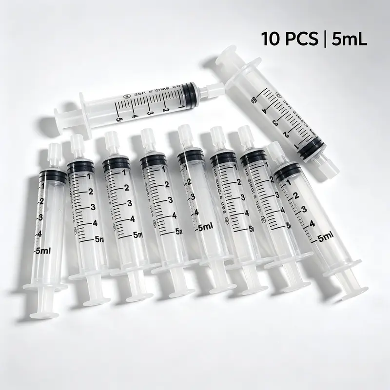 10 pieces of 5ML Refillable Design perfume dispenser, straight extractor, needle tube tool, general large bottle of perfume separator, perfume needle tube dispenser