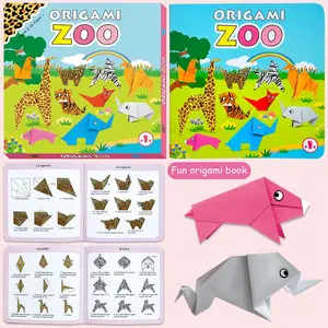 Insect Theme Origami Tutorial Book, Thick Hard Cover, Full Color Printing, Safe Rounded Edges, Eco-Friendly, 45 Sheets, Creative Learning Gift