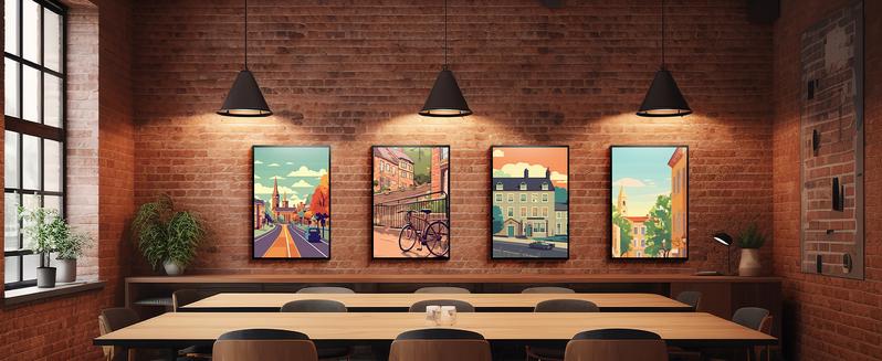 A2 Aluminum Picture Frame, Black Metal Thin Poster Frames for 16.5x23.4 inch Photo, Acrylic Front, Wall Hook for Horizontal or Vertical Display, 1 Pack