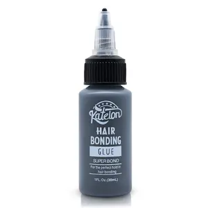 1oz Professional Hair Bonding Glue for Quick Weave, Hair & Lash Extensions, Strong Hold Waterproof Non-Damaging Formula, Easy Application with Precision Nozzle