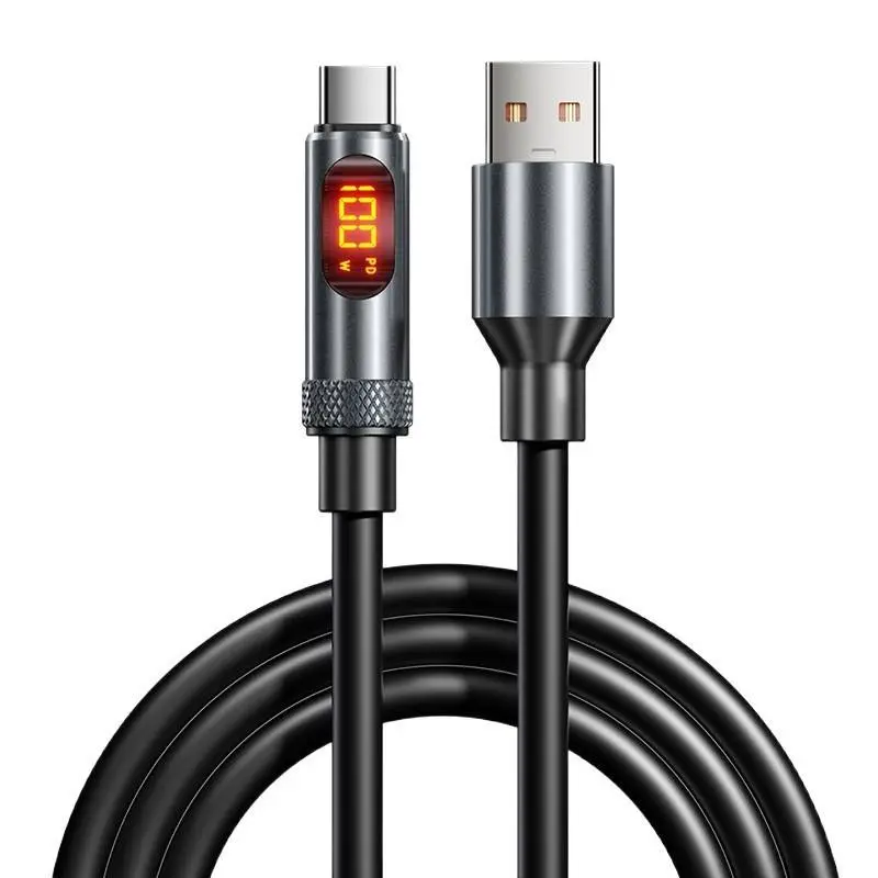 240w Super Fast Charging Cable, Type-C to Type-C Digital Display Charger, Pd3.1 480mbps High-Speed Data Transfer Line