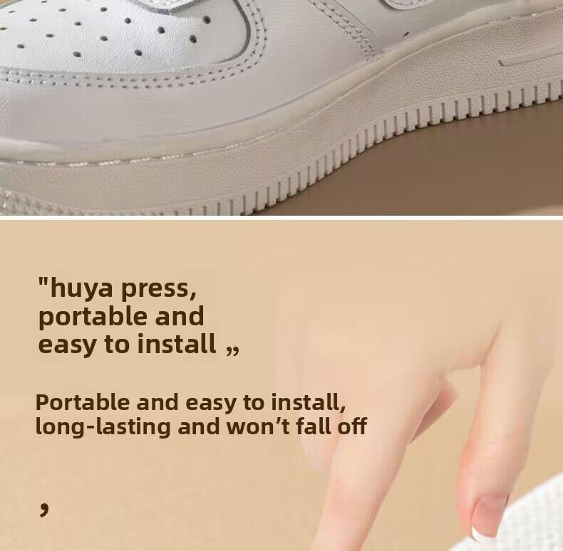 Lazy free buckle shoelaces, white elastic elastic rope, flat sports men's and women's children's free tie fixing artifact