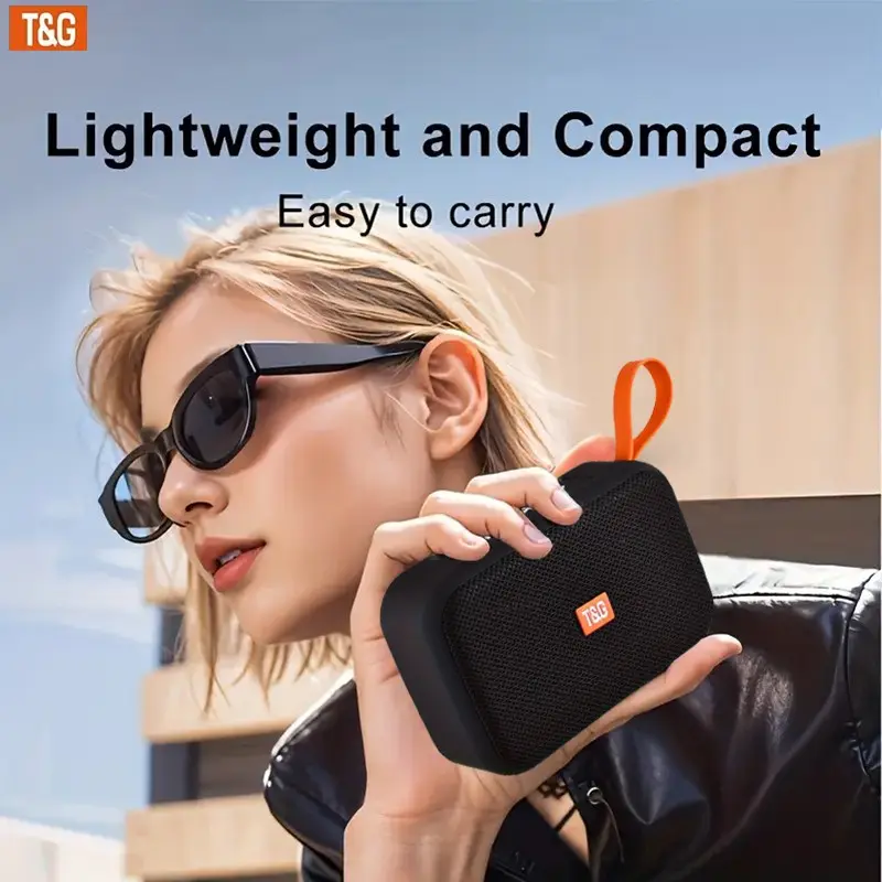 T&g Tg394 Ipx7 Waterproof Portable Mini Speaker, Outdoor TWS Hands-Free Call/fm/TF Card, Connects to Phone/tablet/TV, Multiple Colors Available, Rechargeable Waterproof Speakers