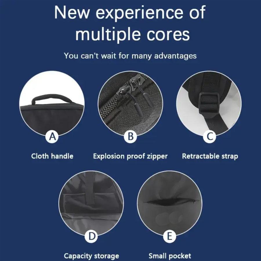 Travel Backpack for PS5 Console, Protective Carrying Case Storage Bag Compatible with Sony PlayStation 5 Console, Headset, Game Discs, for PS5 Controller, Durable Outdoor Rucksack