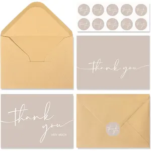 Thank You Cards With Envelopes,Thank You Card,4x6 Inch Minimalistic Design, Thank You Notes for Wedding,Bridal Shower, Business, Small Business,Graduation