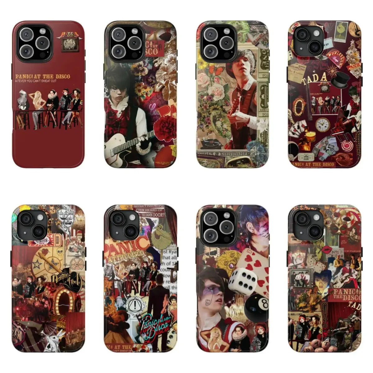 Panic! At The Disco Phone Case, AFYCSO 20th Anniversary Fan Durable phone case for iPhone 12, 13, 14, 15, 16, 17 Pro Max, Pro, Plus, and 17 Air,the perfect gift for her or him, ideal for parties.