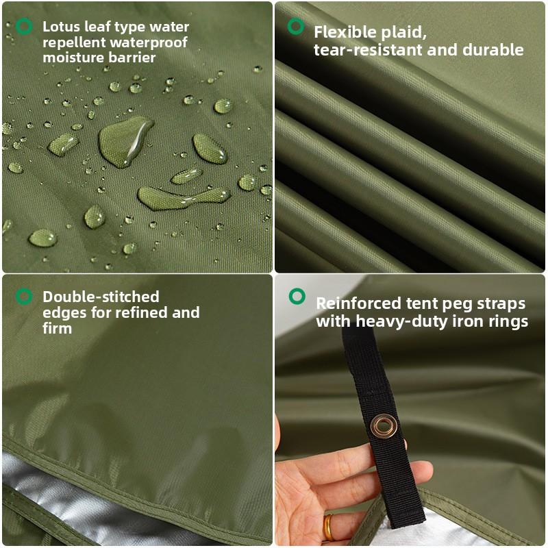 Outdoor large camping waterproof picnic mat tent moisture-proof mat portable floor mat Oxford cloth beach cloth frat coolers essentials Cube Conversion Kit Automatic Quick-Open Double-Layer