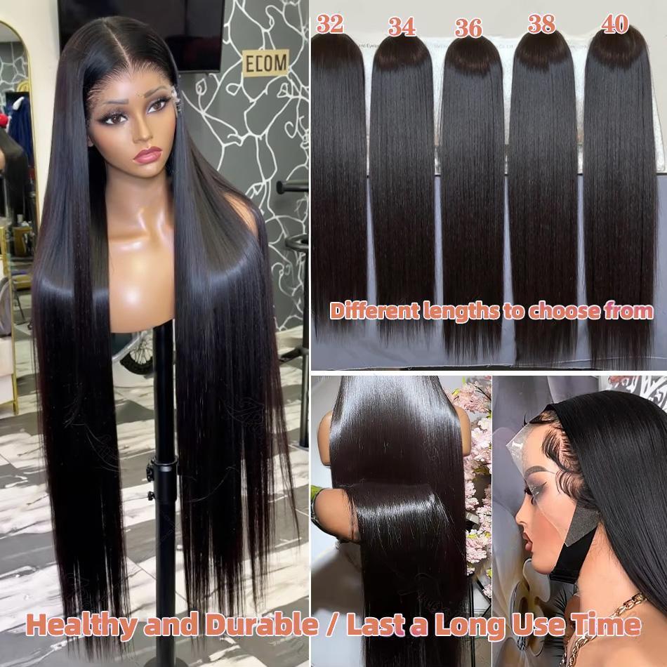 Brazilian Virgin Human Hair Wigs Body Wave Loose Deep Wave Straight 5x5 13x4 13x6 Lace Front Wigs No Shedding Tangle Free