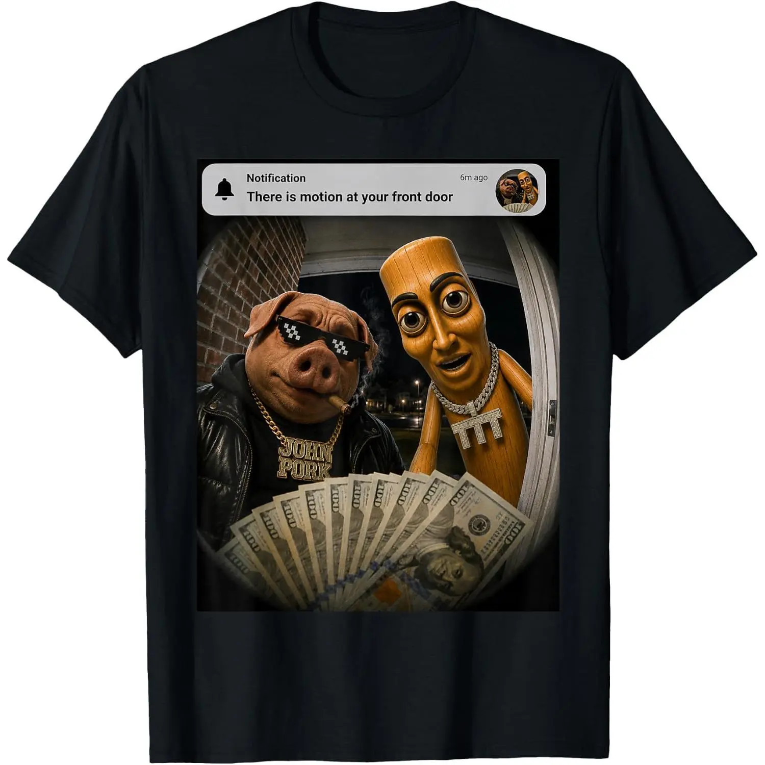 Unisex Crew Neck Short‑Sleeve T‑Shirt, Surreal‑Abstract‑Fantasy‑Character‑Theme Graphic Casual Streetwear Tee