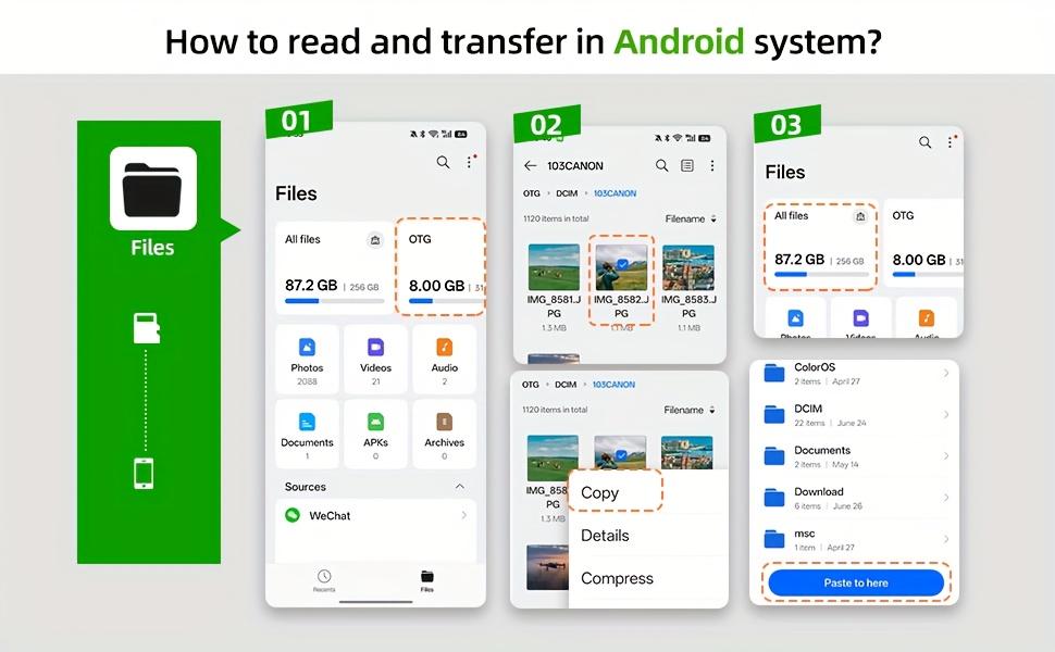 USB-C SD Card Reader for iPhone, 3-in-1 Memory Card Reader with Dual Slots & USB Camera Adapter, Compatible with iPhone 15/16/17, iPad, Mac/MacBook Pro/Air, Android Phones & Laptops