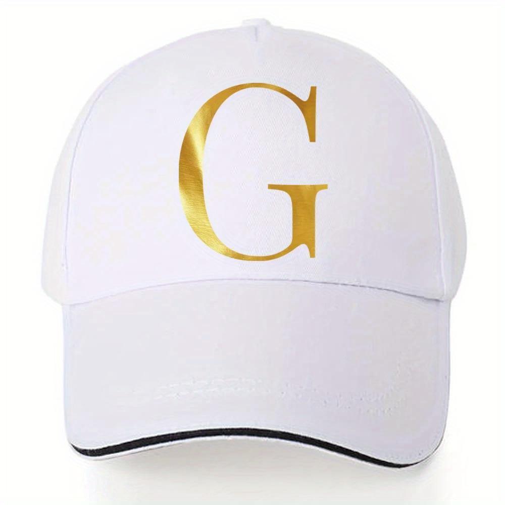 [Lightweight Baseball Cap] Lightweight Baseball Cap |   Adjustable Shoulder Strap, Breathable And Quick Drying - Customizable Golden Letter Design, Suitable for Outdoor Sports And Travel